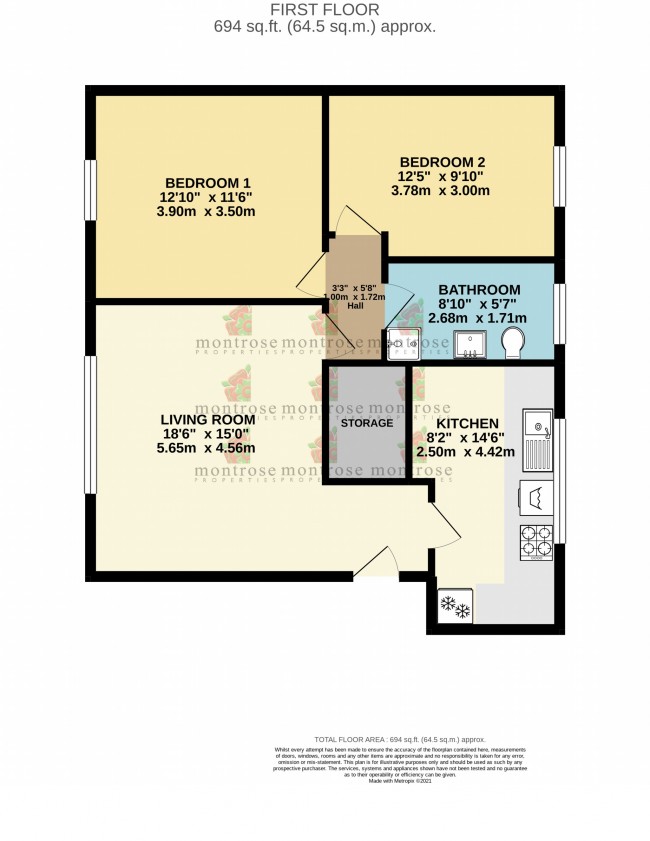 Floorplan for Barlow Moor Court, West Didsbury