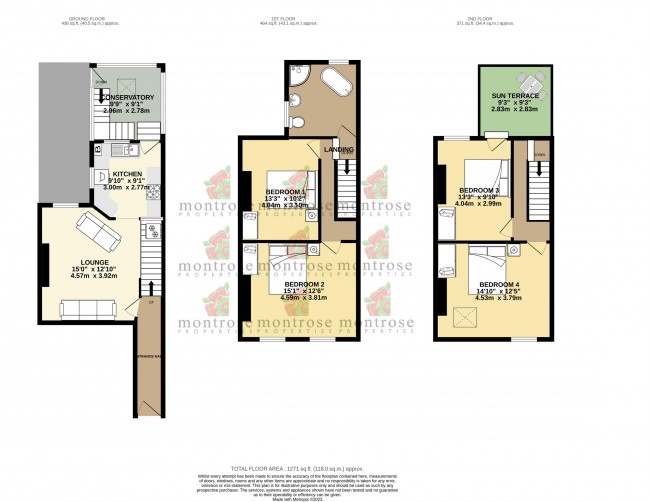 Floorplan for Beaufort Avenue, West Didsbury, m20