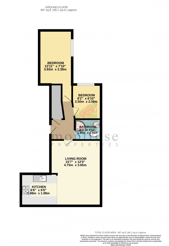Floorplan for Burton Road, West Didsbury, m20