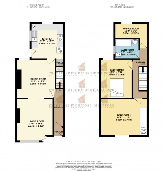 Floorplan for Matlock Avenue, West Didsbury, m20