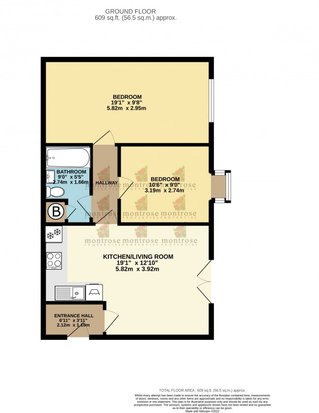 Floorplan for Ollerton Court, Manchester Road, m16