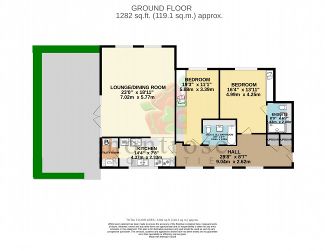 Floorplan for Rotherwood Apartments, Knutsford Road, Wilmslow