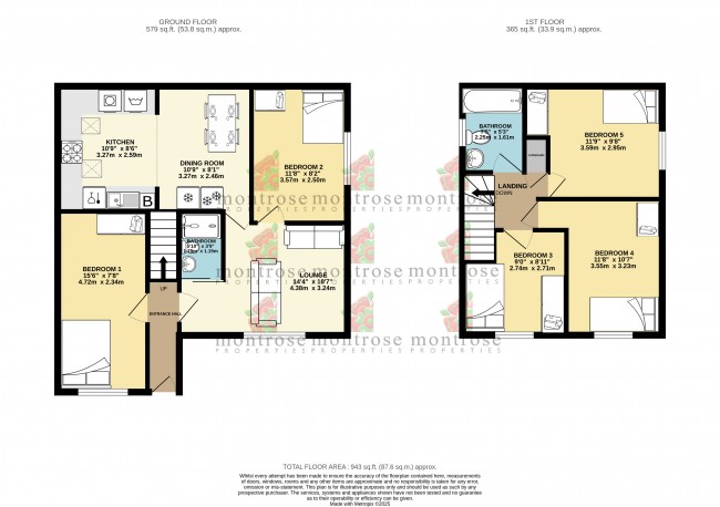 Floorplan for Sopwith Drive, Fallowfield, m14