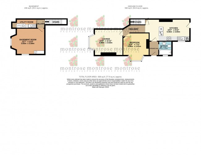Floorplan for Talbot Road, Fallowfield, m14