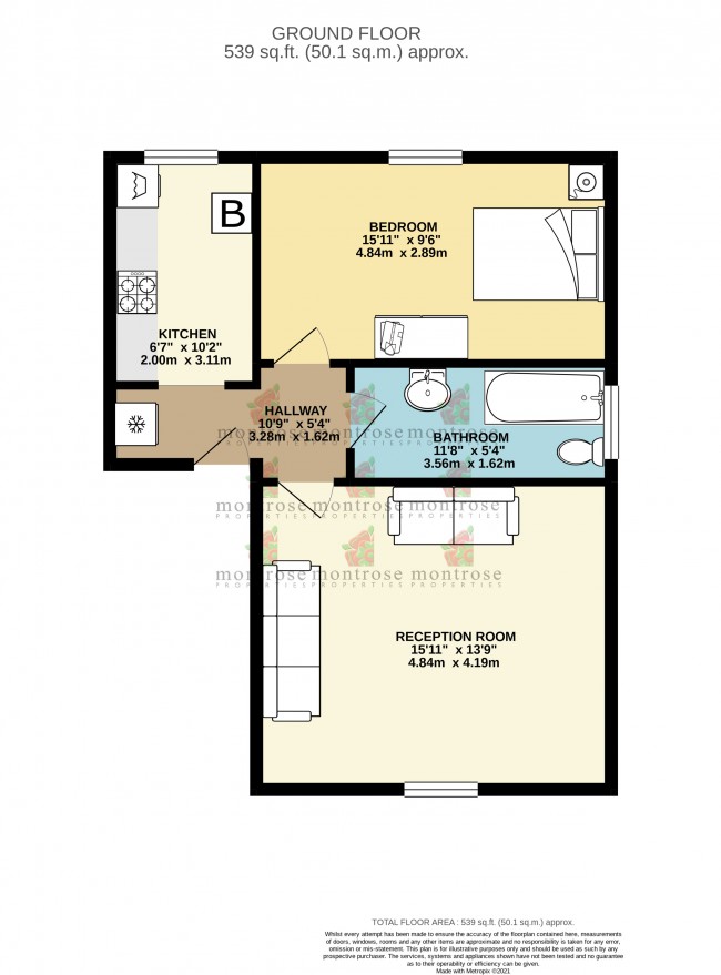 Floorplan for Whitelow Lodge, Whitelow Road, m21