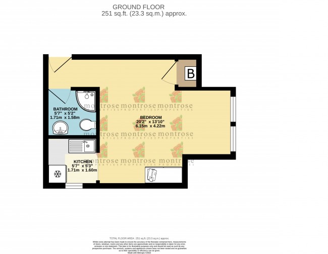 Floorplan for Flat   Clyde Road, West Didsbury, m20
