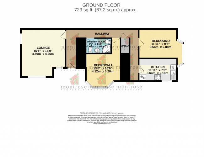 Floorplan for Kingsbrook Road, Whalley Range, m16