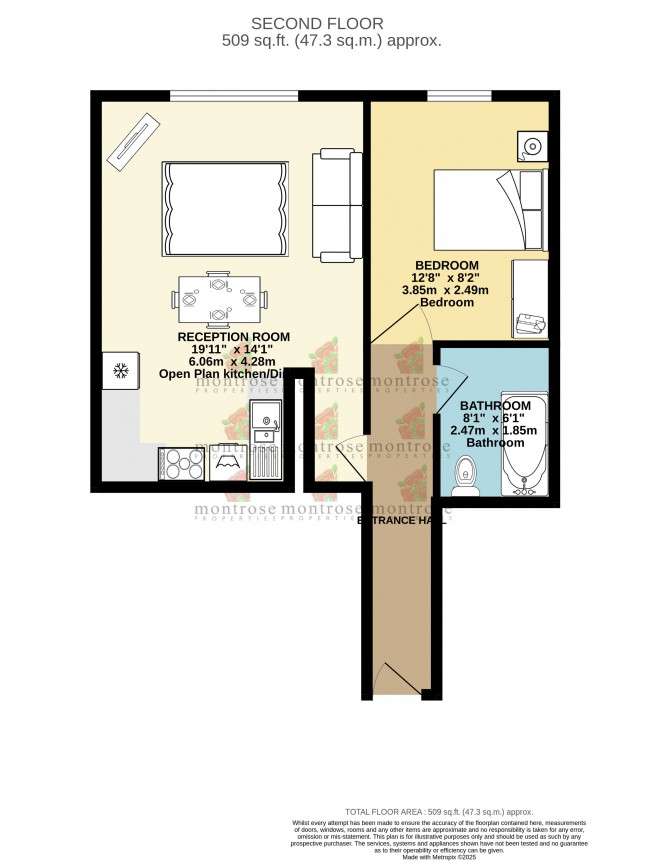 Floorplan for Flat   Oxford Road, Wilmslow Road, m1