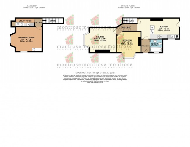 Floorplan for Talbot Road, Fallowfield, m14